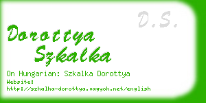 dorottya szkalka business card